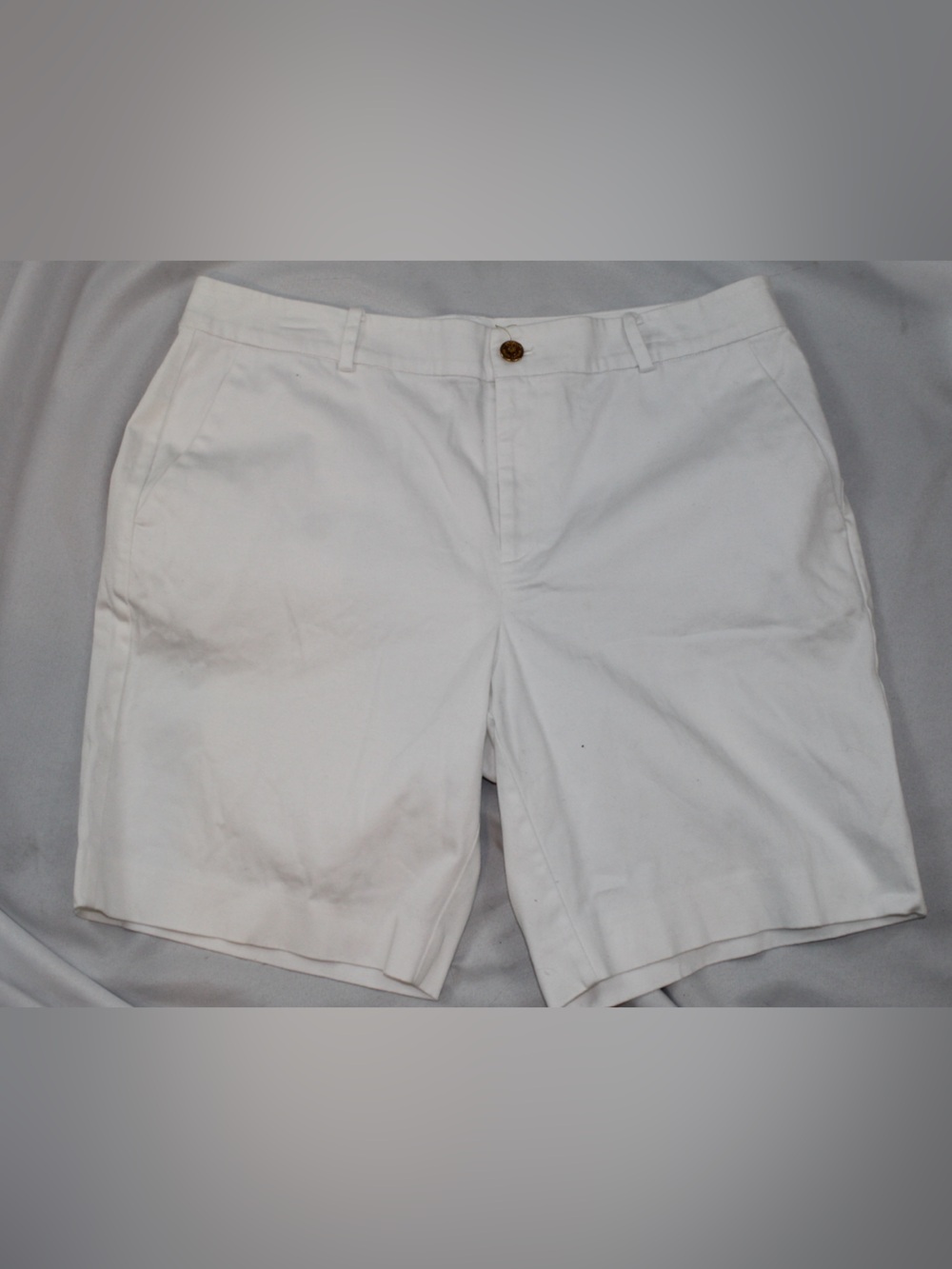 Ralph Lauren Lauren Women's White Chino Bermuda Shorts Size 14
